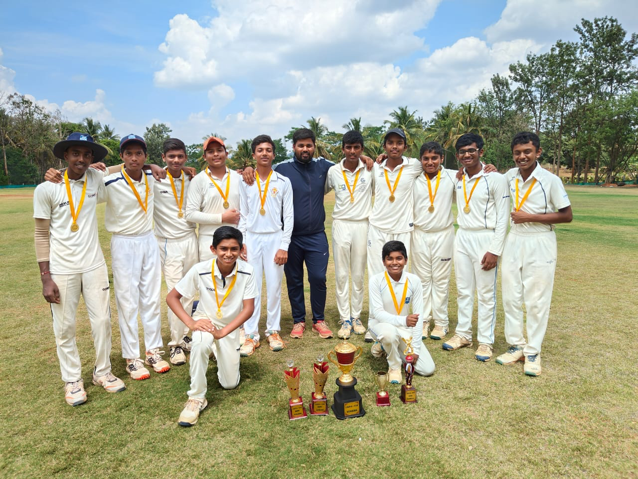 Cricket players at MCA